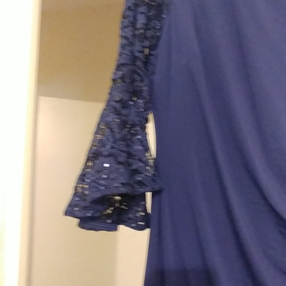 Marina Size 14 Navy blue sheath dress - Picture 3 of 4